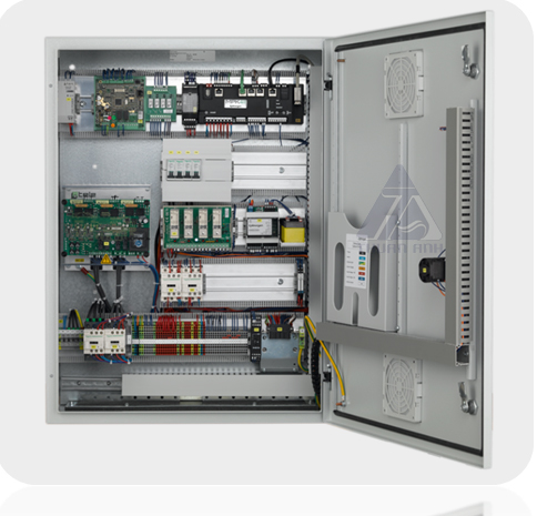 Kollmorgen electrical cabinets synchronize tractors and inverters ZIEHL-ABEGG